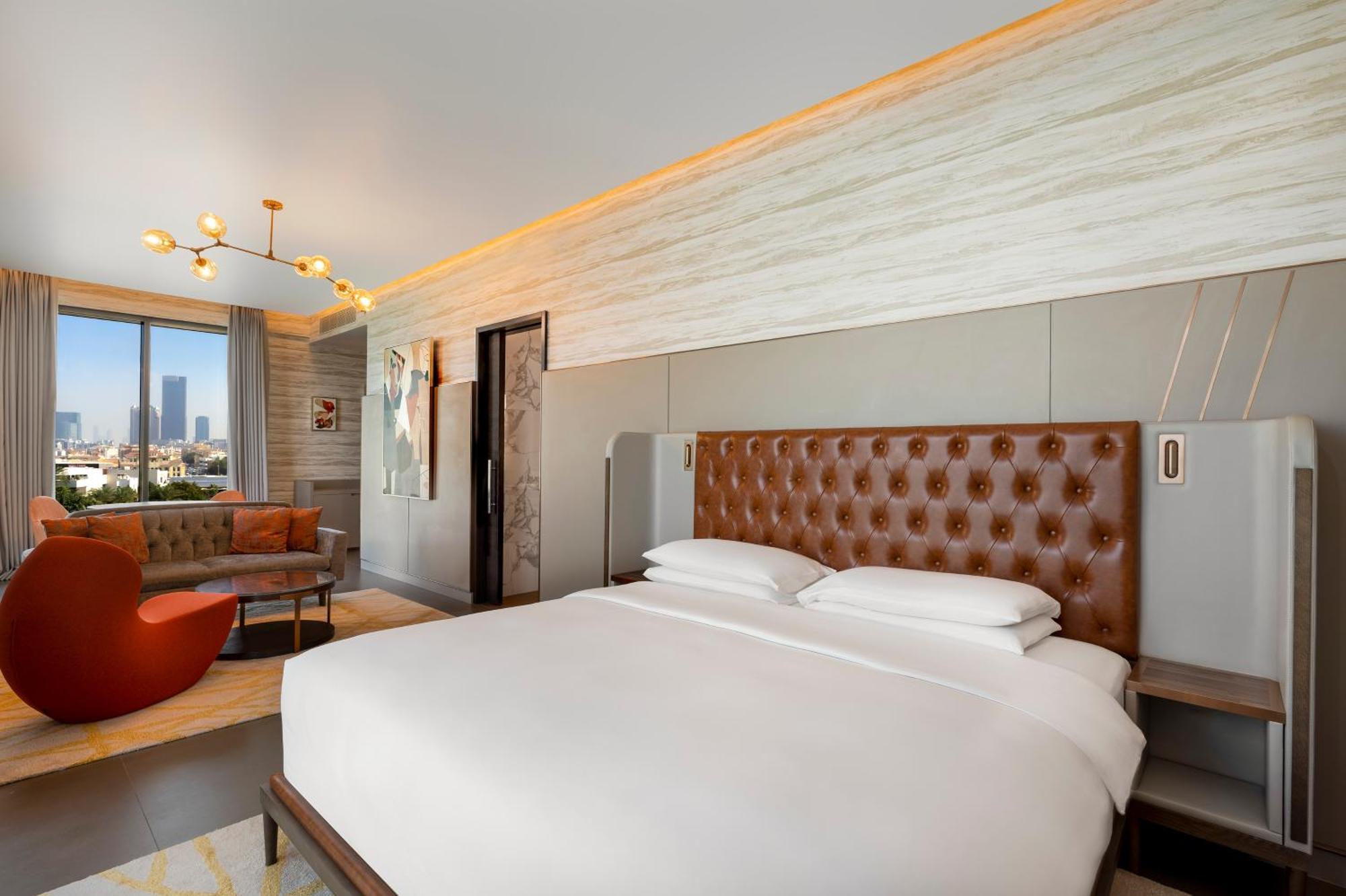 Hyatt Centric Jumeirah Dubai Exterior photo A bedroom at the hotel